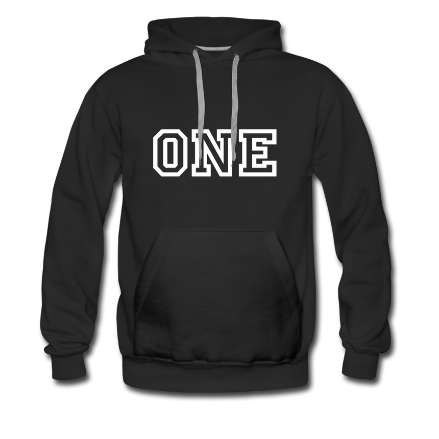 REP FUN ONE PLANET Men's Premium Hoodie - black