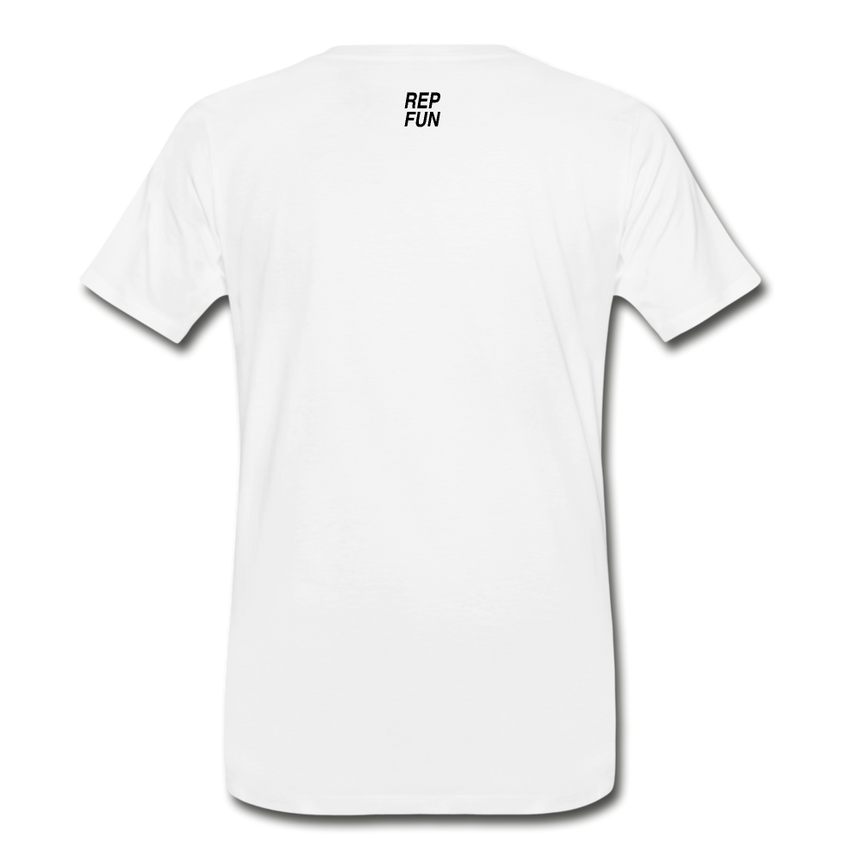 REP FUN Tiger Tiger Men’s Premium Organic T-Shirt - white